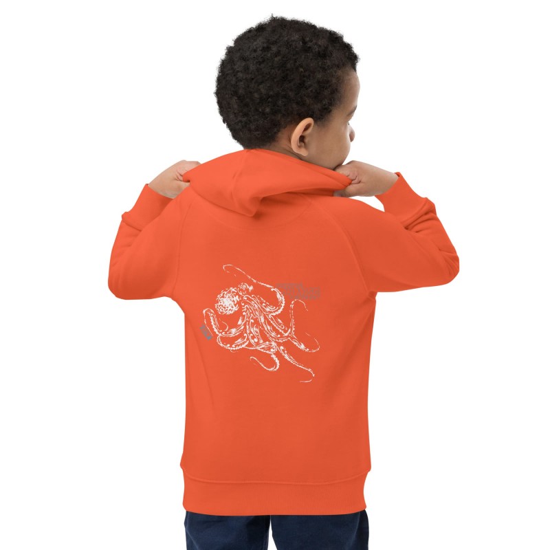 Organic children's hoodie Le Poulpe