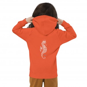 Sweat à capuche Bio Enfant Hippocampe