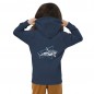 Sudadera orgánica con capucha para niños Shark white