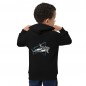 Sudadera orgánica con capucha para niños Shark white