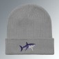 Bonnet côtelé bio  Requin Blanc