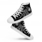 Men's black octopus canvas high-top trainers