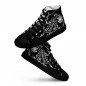 Men's black octopus canvas high-top trainers